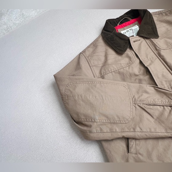 Orvis Heritage Field Coat OR‑4H05 Men’s Medium Tan Waxed Cotton Jacket - Picture 10 of 14